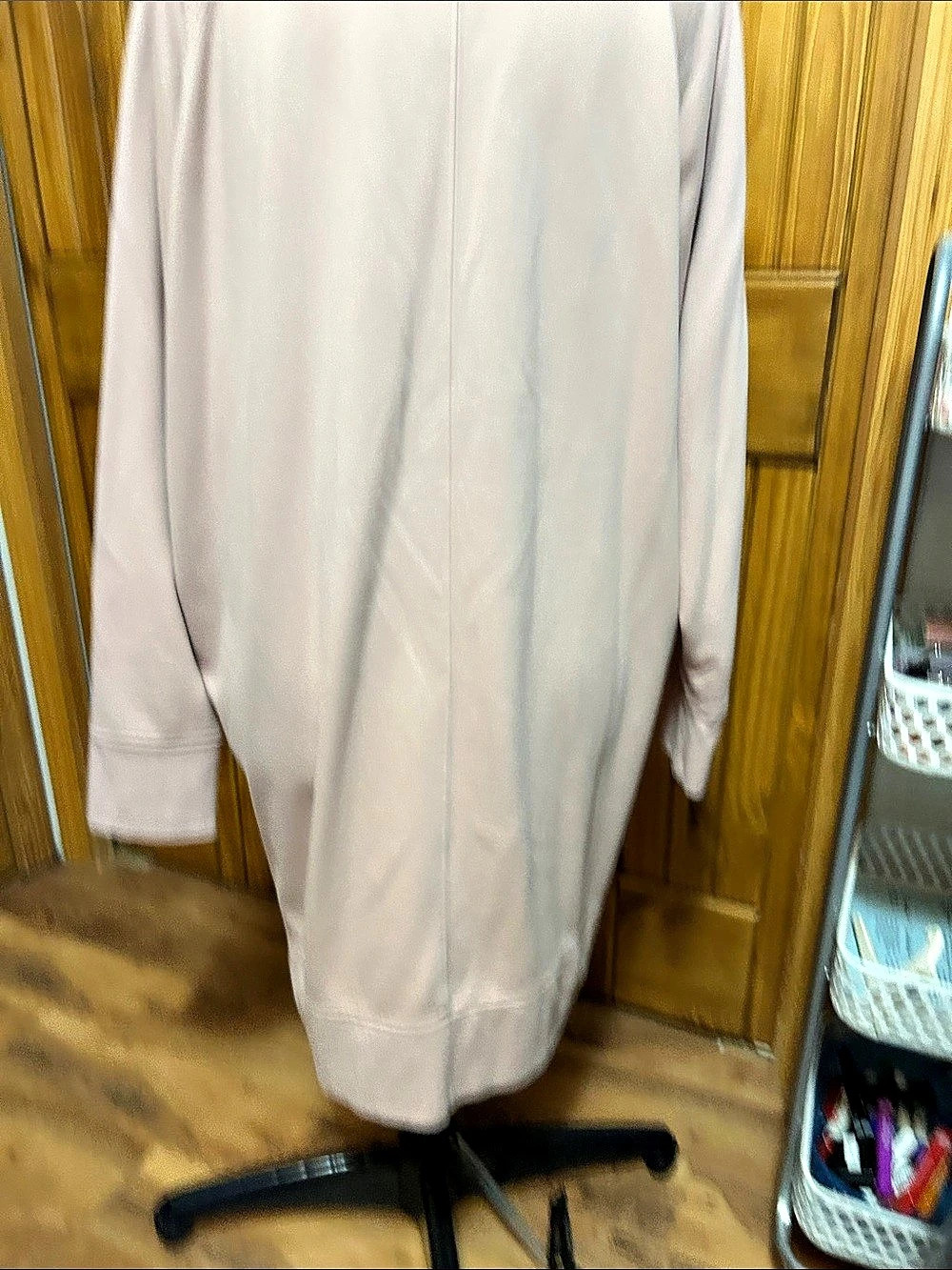 Eddie Bauer Pink  Cozy Camp Long-Sleeve Sweatshirt Dress XL - Picture 2 of 4